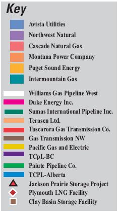 Two interstate natural gas pipelines serve the South operating division.