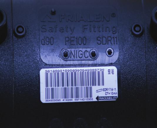 5v will have both fusion and cooling times indicated on the fitting. Where a Frialen fitting does not have 39.5v indicated it shall be Barcode read only. 13.