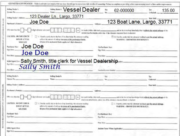 Let s turn the title over and see what the dealership did with the vessel. We can see that on Image 7.