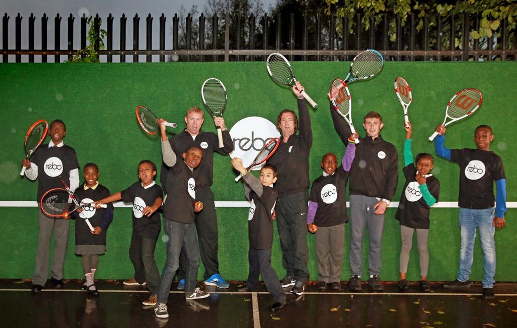 REBO WALL S OFFICIAL LAUNCH NOV 2014 Mark Petchey launched REBO wall in a small