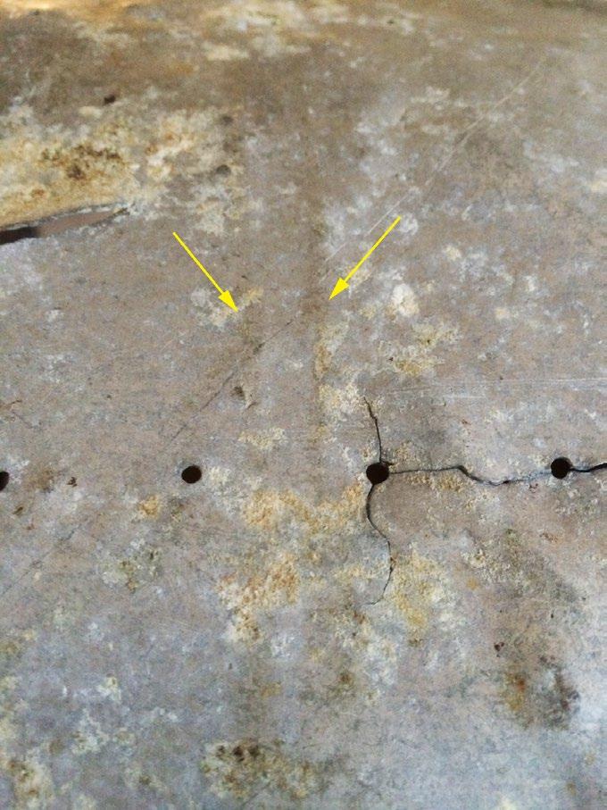7 The identification got an unexpected boost when Jeff Glickman noticed an indentation in the artifact that suggests the presence of a stiffener