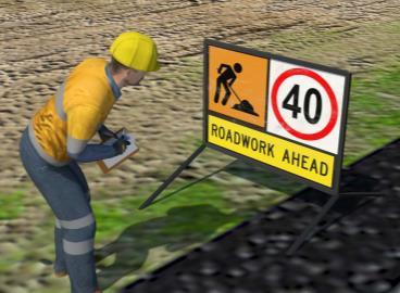 Reading the plans will show you where particular signs need to be placed. Signs and barriers may include: Danger or warning signs like speed limits, workmen ahead or reduce speed.