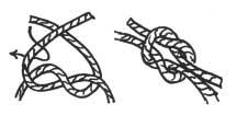 First, let s define the parts of the rope: Working with Heifers Square Knot The square knot is simply two overhand knots tied one after the other. The sequence must be correct.