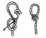 Like the bowline knot, it will give a nonslip loop.