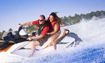 W A T E R SPORTS Motorised water sports Jet Ski Take off on one of our fast twin Seadoo s with private guide
