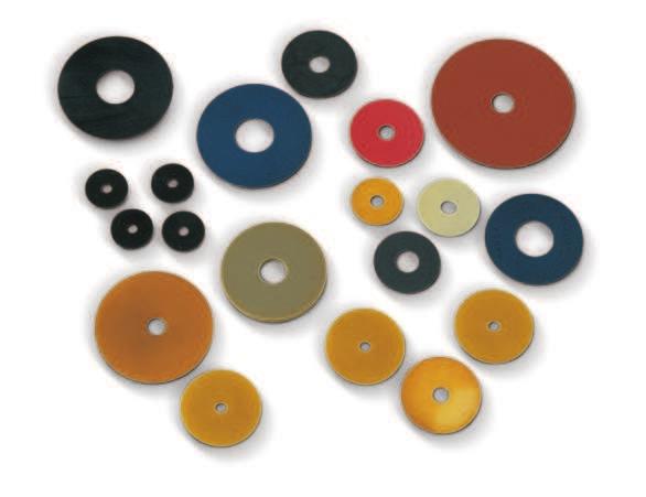 [Disc cups] With the exception of some standard rubber discs, these parts are generally produced on customer s specifications and for minimum
