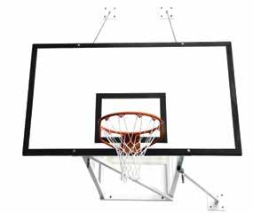 24 Ceiling suspended goal Indoor Basketball goals Made out of hot-dip galvanised steel.