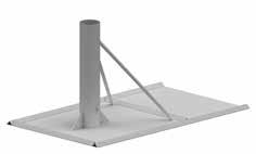 S30425EZW Zinc-plated steel umpire chair, white powder coated, height of standing platform 1.