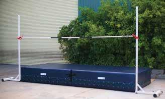 7m, with recessed parts at the front to intergrate posts. S19200 Competition high jump post.