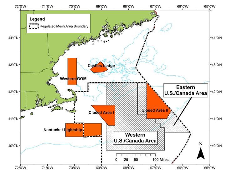 53 Figure 19: Areas closed to trawling in the
