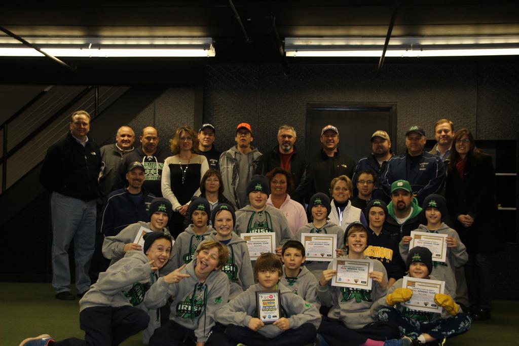 Other Team News Peewee C Green Win Team Sportsmanship Award RAHA officers were invited to an awards ceremony this evening as the PeeWee C Green team was presented the "REAL WINNING TEAM AWARD" by