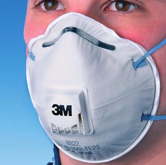 The unique valve in the 3M 8822 and 3M 8812 respirators and collapse resistant shell offers durable, comfortable protection particularly in hot and humid conditions.