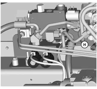 If the machine is equipped with ride control, the ride control valve may be the cause of drift. Illustration 3 g01619304 1.