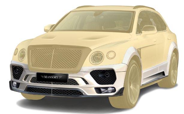 THE OPTIONS FOR YOUR BENTLEY BENTAYGA MANSORY WIDE BODY KIT (car with radar) MANSORY WIDE BODY KIT (car without radar) MANSORY WIDE
