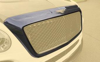 THE OPTIONS FOR YOUR BENTLEY BENTAYGA Front grill mask visible carbon fibre