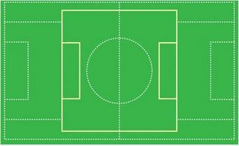 football, it is recommended that clubs where facilities and schedules allows, set-up the field from penalty box and adjust width of
