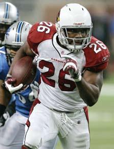2010 ARIZONA CARDINALS MEDIA GUIDE BEANIE TIME Rookie RB Beanie Wells had an impressive inaugural campaign with the Cardinals, hitting stride in the second half of the season and helping to fuel a