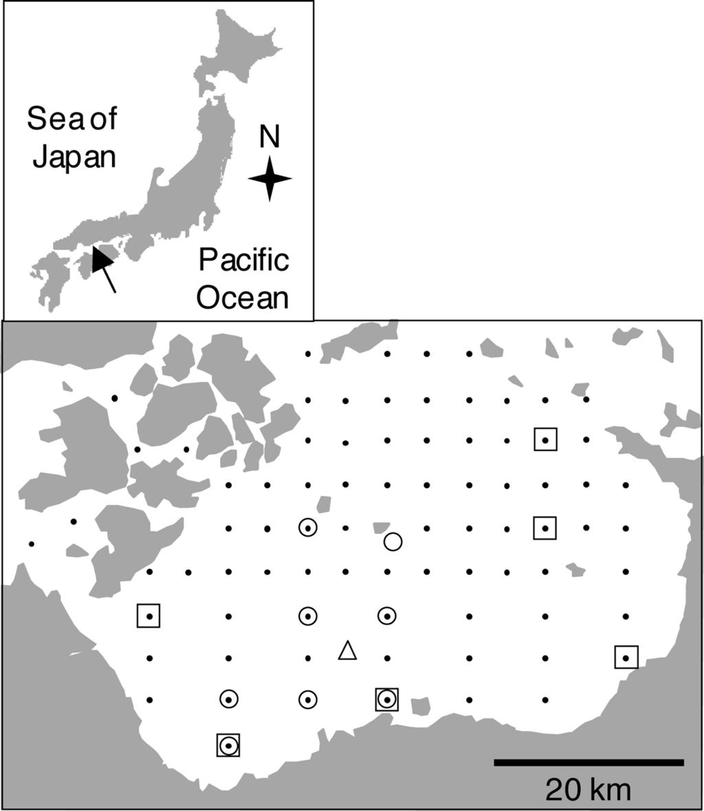 K. Mizuno, J. Shoji, H. Zenitani, N. Kono, T. Maehara and T. Kishida Figure 2. Annual catch of Japanese sardine, gizzard shad and Japanese anchovy in the Sea of Hiuchi, central Seto Inland Sea.