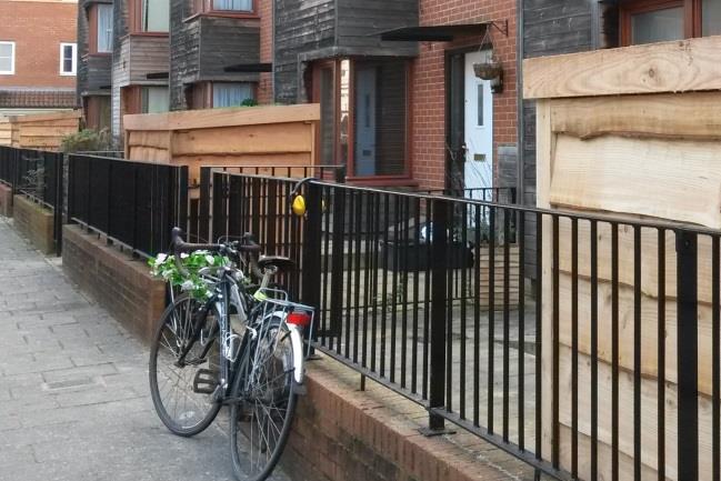 that tenants have either had to leave their bikes outside on the street, or have to carry them up several flights of stairs.