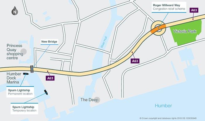 Roger Millward Way The ridge work includes: asing congestion The solution We also have plans to upgrade the roundaout at Roger Millward Way.