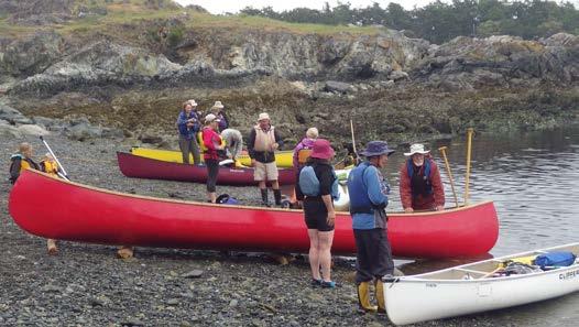 The destination was D Arcy Island, the site of BC s only leper colony and now part of the Gulf Islands National Park Reserve. There were 5 canoes carrying 15 adults and 2 pre-schoolers.