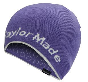 B1176301 BLACK WOMEN'S TOUR BEANIE Knitted reversible cold weather beanie TaylorMade