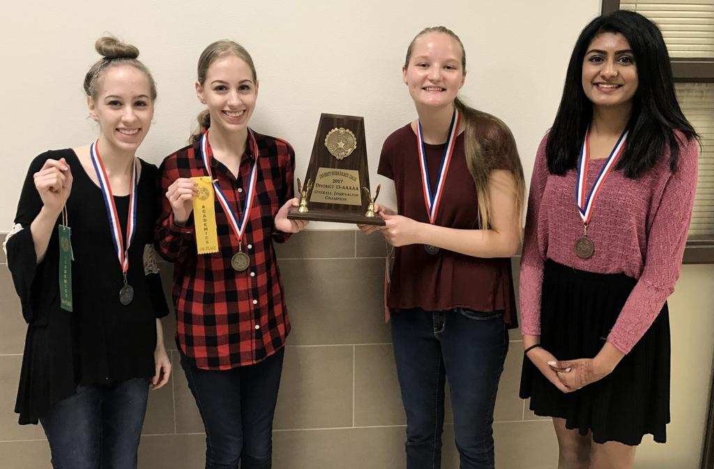 P A G E 3 Knights in Action Academic uil The Speech and Academic UIL contest teams participated in the District competition last weekend.