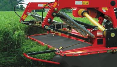 for tools) Adaptable to a variety of conditions SafetySwing anti-collision device Each mower unit avoids obstructions independently Mower unit diverts backwards and upwards Re-engagement into working