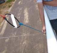The mast rake is measured with the forward trapeze wire. Owner s Manual Measure the distance to the attachment point of the forestay (bridle) in the hull.