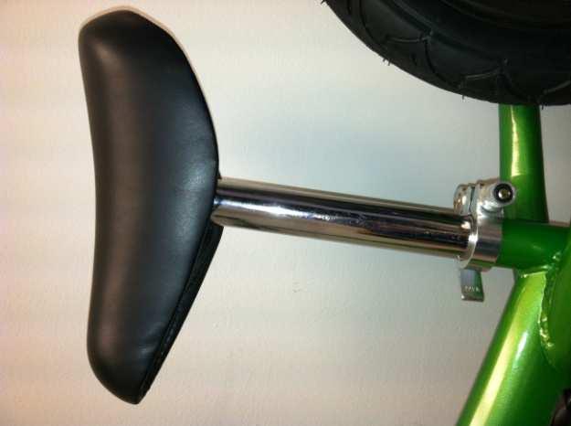 If the seat is too high or too low, use the quick-release to loosen the seat clamp bolt, adjust the seat to the proper height, and retighten quick-release.
