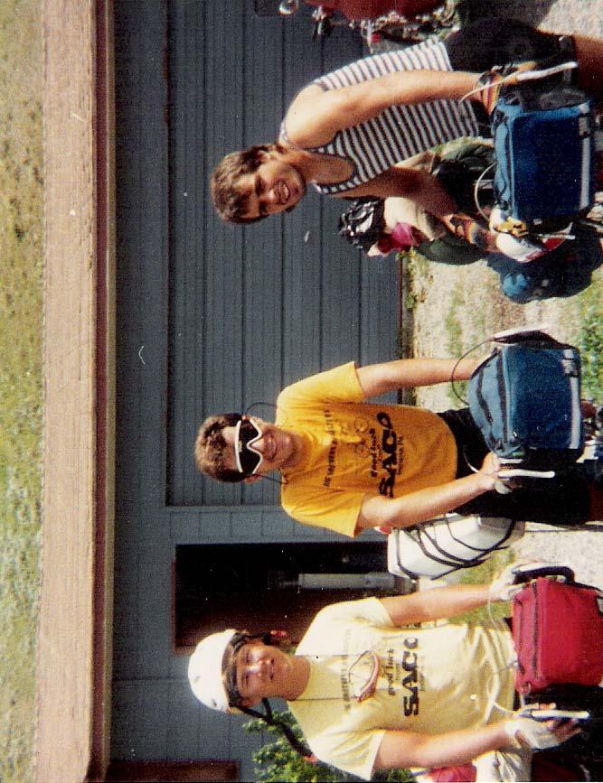 4,200 Miles for Kids In 1986, BC co-founders Joe Mellett (middle) and Ward Allebach (right)