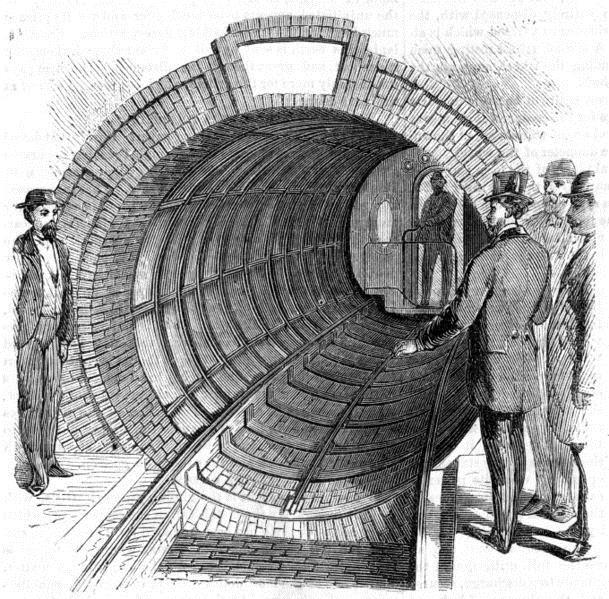 Early Pneumatic Uses America s First Subway Designed by Alfred Beach.