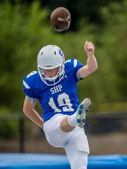 Seton Hall Prep's Rice University commit Zach Hoban booted new school record 52 yard field goal in first quarter in Pirates' 49-3 loss to DePaul this past