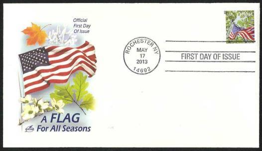 2013 Artcraft First Day Cover for A Flag