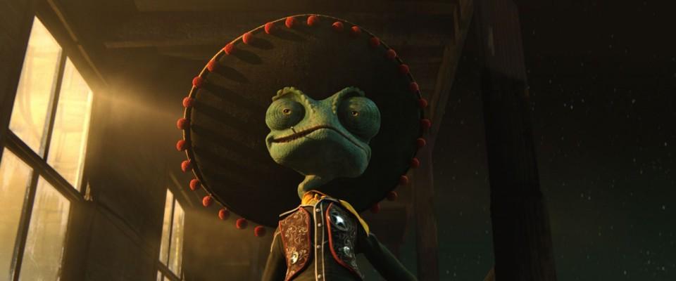 STAGE ONE 4 Shotgun, 10 Pistol, 10 Rifle Shotgun staged on haybale, rifle on table START LINE: "The name's Rango." START POSITION: Standing upright behind haybale, arms folded across chest.