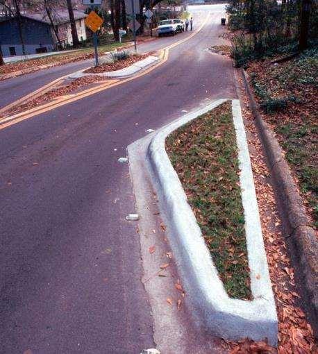 Speed Control Horizontal Deflection Chicane Adds landscaping Easy to
