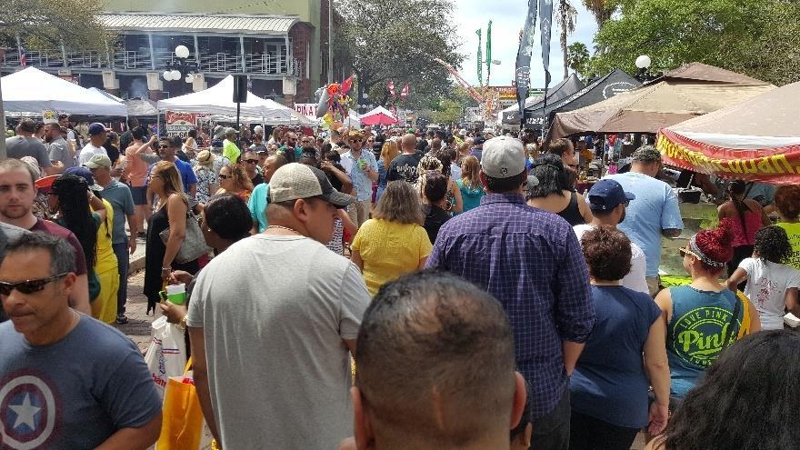 Demographics: Family & Community Festival 3rd Annual Kissimmee Cuban Sandwich Smackdown Saturday, March 3rd, 2018 expected attendance: 6,000+ demographics: 80% Hispanic / 20% Other including people