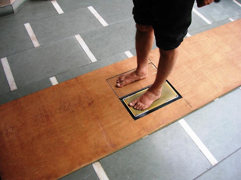 Figure 3.12: Subject has stepped over the Harris mat 3.14.