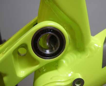 If necessary, loosen the pinch bolts on the dogbone to allow the bearings to move and accommodate the