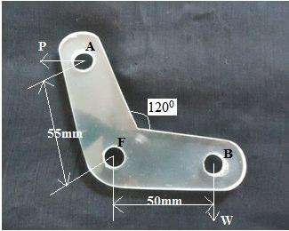 Figure 2 Bell Crank Lever with 120 0 Figure 3 Bell Crank Lever with 135 0 Figure 4 Bell