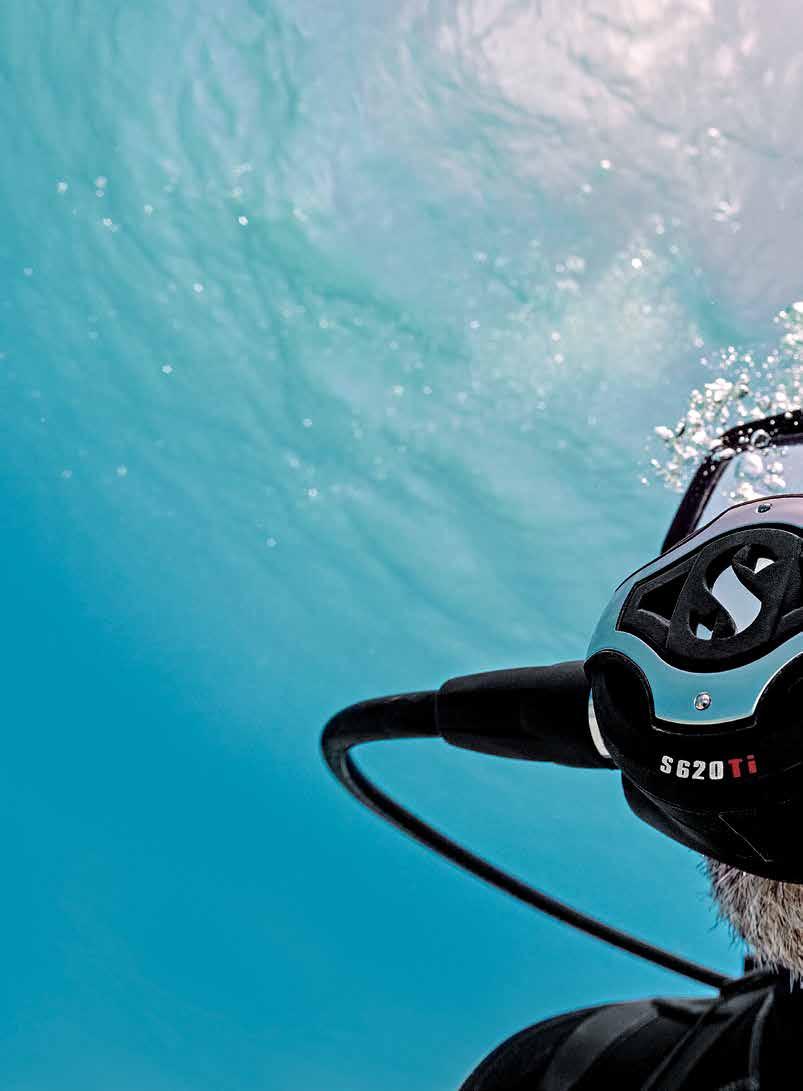 BREATHE EASIER. Explore the depths with a SCUBAPRO regulator system and you ll forget you re breathing below the surface.