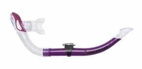 PURPLE BLUE RED YELLOW FUSION PRO Modern design features a splashguard top and a lower flex hose.