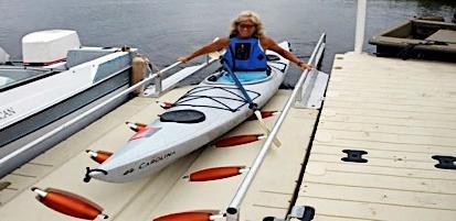 Design Elements for Paddlers with Disabilities: Overhead Handles (Grab Bars): The transfer between land and boat can
