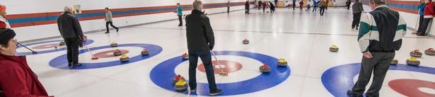 Our four sheet rink is an integral part of the Club and curlers enjoy year round