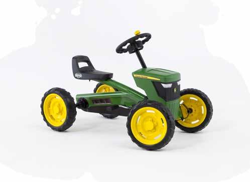 24.30.11 BUZZY JOHN DEERE The best tractor for the smallest child, the Buzzy John Deere! All the functions and unique features of a BERG Buzzy integrated in a cool and unique John Deere design.
