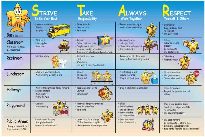 Matrix Have these school matrix posters with your mascot, PBIS themes, and virtually anything you want!