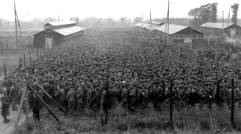 August 21, 1944: German prisoners of war captured after the D-Day