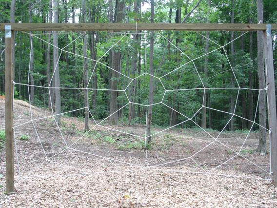 Spider Web Objective 1. Groups must pass through the web with only 1 touch per person in their group. (10 people= 10 free touches) 2. Group must pass through the web while making ZERO touches.