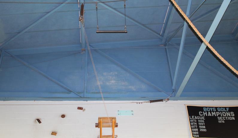 Trapeze Jump Task: Students will climb up the ladder and make their way onto the rock wall. Once on the wall, students will climb up to the platform and attempt to stand facing forward to the trapeze.