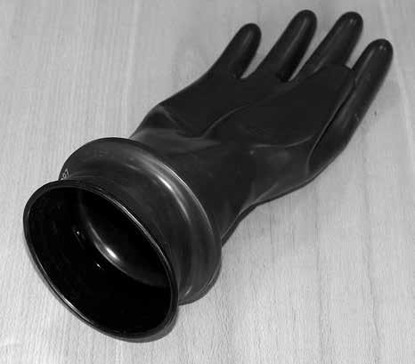 /butyl rubber gloves 072 250 300, 1 pair 1.
